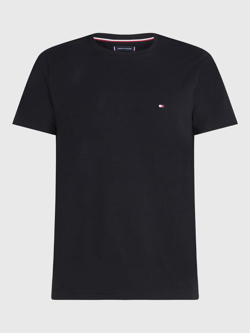 TOMMY HILFIGER CORE STRETCH CREWNECK T-SHIRT - BLACK