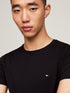 TOMMY HILFIGER CORE STRETCH CREWNECK T-SHIRT - BLACK