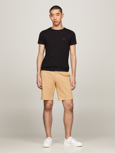 TOMMY HILFIGER CORE STRETCH CREWNECK T-SHIRT - BLACK