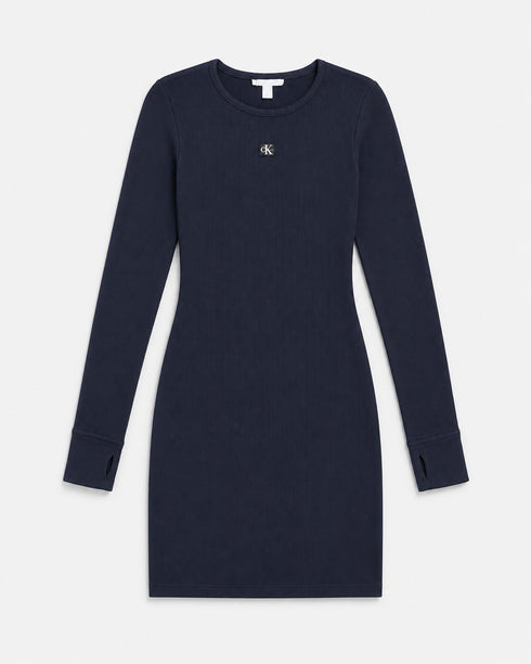 CALVIN KLEIN RIBBED BODYCON MINI DRESS