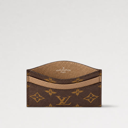LOUIS VUITTON DOUBLE CARD HOLDER - BROWN