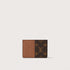 LOUIS VUITTON TWO TONE V-CUT CARD HOLDER - BROWN