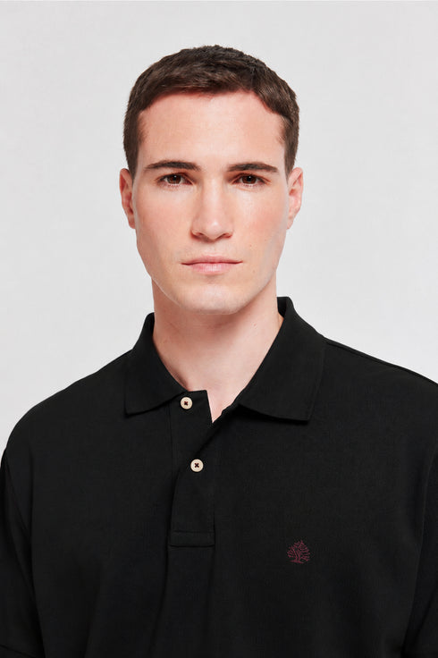 SPRINGFIELD REGULAR FIT BASIC POLO - BLACK