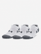 UNDER ARMOUR TRAINING NO-SHOW SOCKS (6 PACK) - MOD GREY