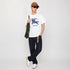 BURBERRY PRORSUM BLUE KNIGHT OVERSIZED T-SHIRT – WHITE