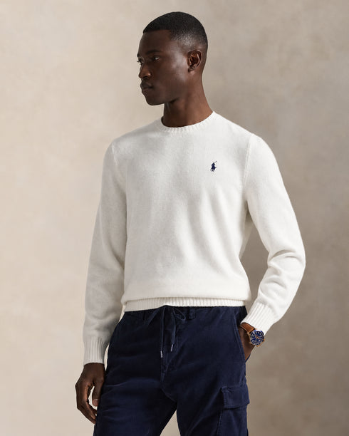 POLO RALPH LAUREN WOOL-CASHMERE CREW NECK JUMPER