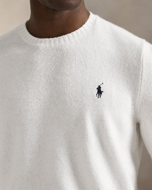 POLO RALPH LAUREN WOOL-CASHMERE CREW NECK JUMPER