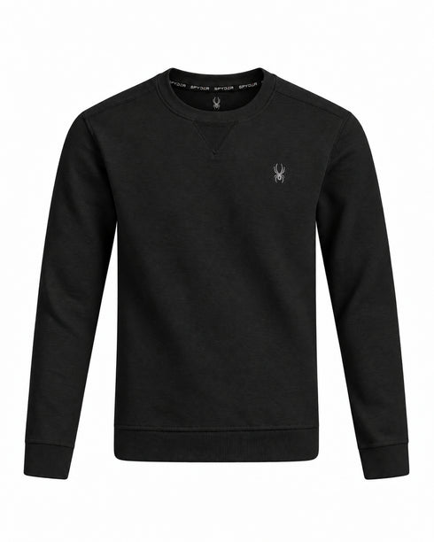 SPYDER MEN'S CREWNECK FLEECE SWEATSHIRT - black