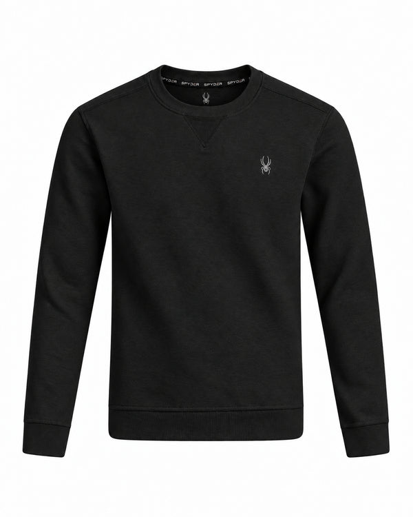 SPYDER MEN'S CREWNECK FLEECE SWEATSHIRT - black
