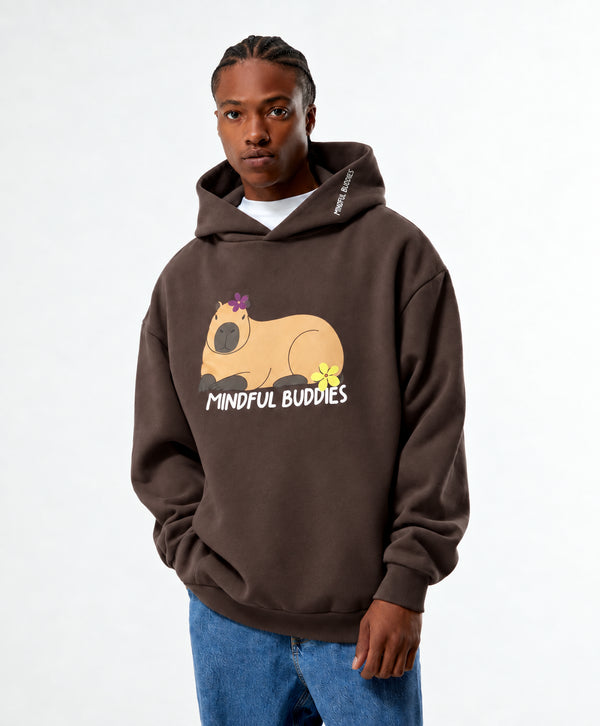 SUBLEVEL MINDFUL BUDDIES GRAPHIC HOODIE