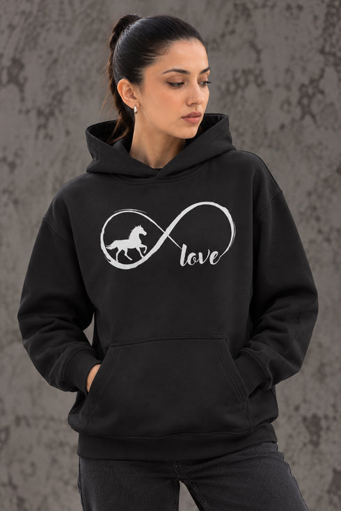 T STARS HORSE LOVER INFINITE HOODIE - BLACK