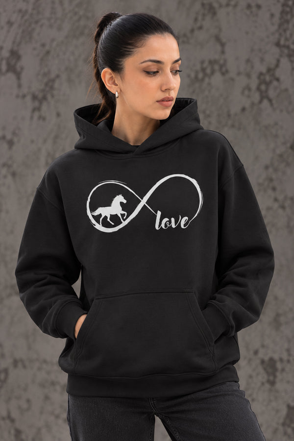 T STARS HORSE LOVER INFINITE HOODIE - BLACK