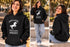 T STARS JUST A GIRL WHO LOVES HORSES HOODIE - BLACK