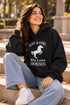 T STARS JUST A GIRL WHO LOVES HORSES HOODIE - BLACK
