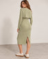 FOREVER 21 RIBBED KNIT MIDI DRESS & BOLERO SET