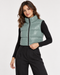 I SAW IT FIRST CROPPED PADDED GILET - GREY