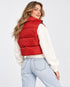 I SAW IT FIRST CROPPED PADDED GILET - RED