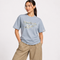 REEBOK FLORAL GRAPHIC OVERSIZED TEE - LIGHT BLUE