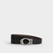 COACH REVERSIBLE BLACK & BROWN LEATHER BELT