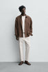 ZARA COMFORT JOGGER WAIST TROUSER - WHITE