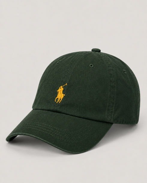 POLO RALPH LAUREN SMALL PONY COTTON CHINO CAP - GREEN