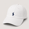 POLO RALPH LAUREN SMALL PONY COTTON CHINO CAP - WHITE