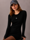 CALVIN KLEIN RIBBED BODYCON MINI DRESS