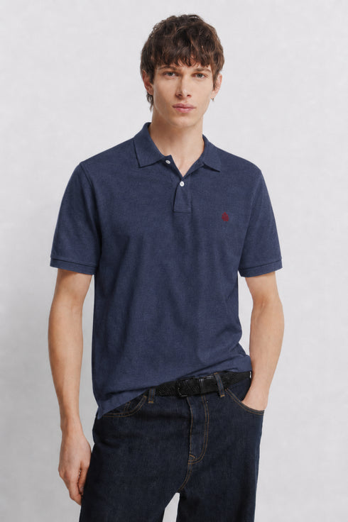 SPRINGFIELD REGULAR FIT BASIC POLO - MIDNIGHT BLUE