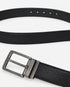 ARMANI EXCHANGE REVERSIBLE GENUINE LEATHER BELT – BLACK