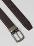 PRADA REVERSIBLE LEATHER BELT – BLACK & BROWN