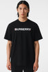 BURBERRY LOGO COTTON T-SHIRTS - BLACK