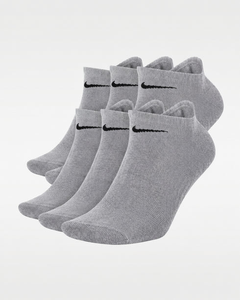 NIKE COTTON WITH DRI-FIT TECHNOLOGY SOCKS PACK OF 6 - GREY