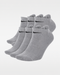 NIKE COTTON WITH DRI-FIT TECHNOLOGY SOCKS PACK OF 6 - GREY