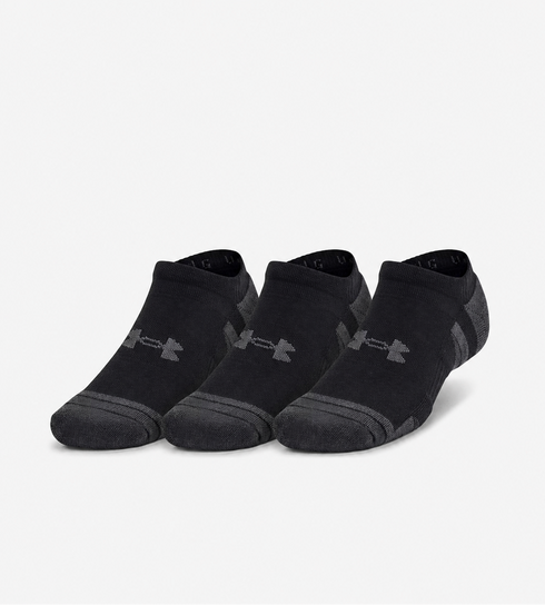 UNDER ARMOUR TRAINING NO-SHOW SOCKS (6 PACK) - BLACK