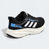 ADIDAS MEN'S BLACK & WHITE RUNNING SHOES WITH BLUE ACCENTS