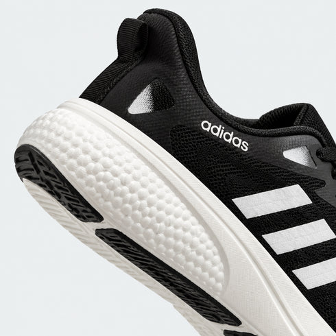 ADIDAS MEN'S BLACK & WHITE BREATHABLE MESH RUNNING SHOES