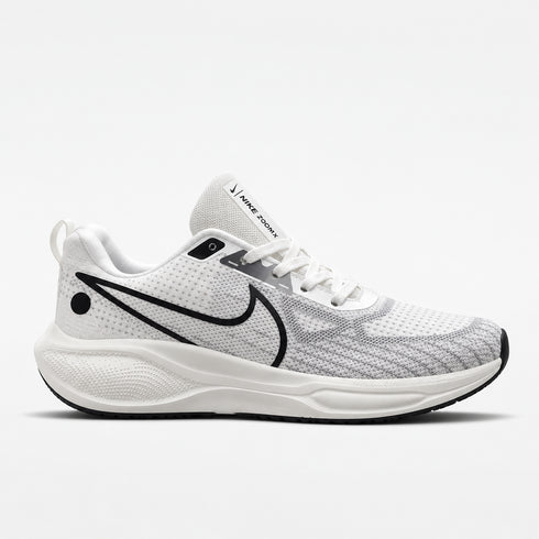 NIKE MEN'S LIGHT GREY & BLACK BREATHABLE MESH RUNNING SHOES