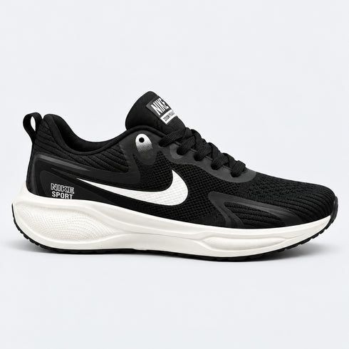 NIKE SPORT MEN'S BLACK & WHITE BREATHABLE MESH RUNNING SHOES