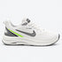 NIKE AIR ZOOM MEN'S WHITE & GREY RUNNING SHOES WITH GREEN ACCENTS