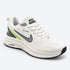NIKE AIR ZOOM MEN'S WHITE & GREY RUNNING SHOES WITH GREEN ACCENTS