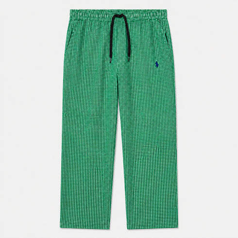 RALPH LAUREN CHECKED DRAWSTRING TROUSERS - GREEN
