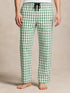RALPH LAUREN CHECKED DRAWSTRING TROUSERS - LIGHT GREEN