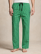 RALPH LAUREN CHECKED DRAWSTRING TROUSERS - GREEN
