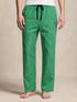RALPH LAUREN CHECKED DRAWSTRING TROUSERS - GREEN