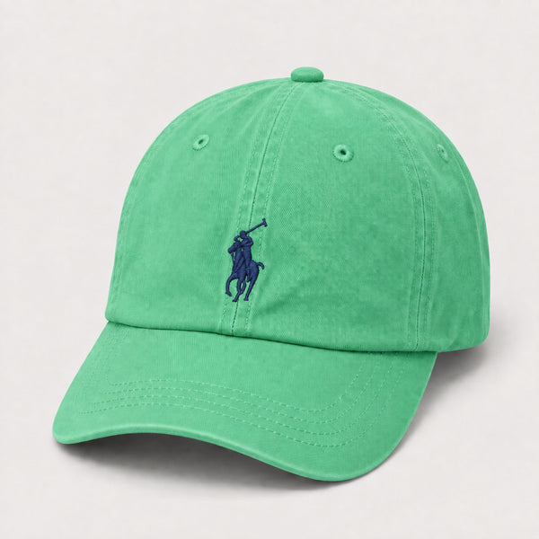 POLO RALPH LAUREN SMALL PONY COTTON CHINO CAP - SEA GREEN