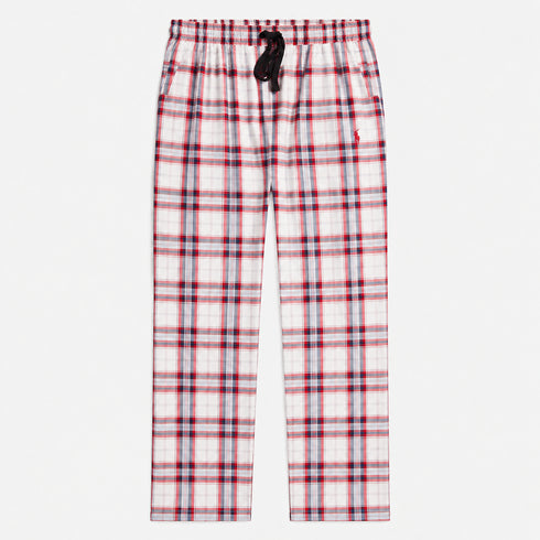 RALPH LAUREN CHECKED DRAWSTRING TROUSERS