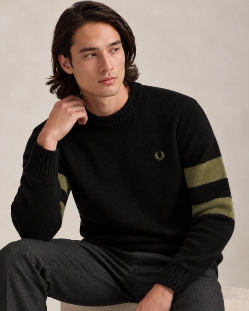 FRED PERRY CREW NECK JUMPER
