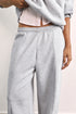 PULL&BEAR TERRY WIDE LEG TROUSER