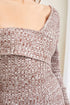 FOREVER 21 MARLED OFF-THE SHOULDER MINI SWEATER DRESS