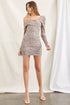 FOREVER 21 MARLED OFF-THE SHOULDER MINI SWEATER DRESS